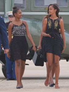 Sasha & Malia Obama