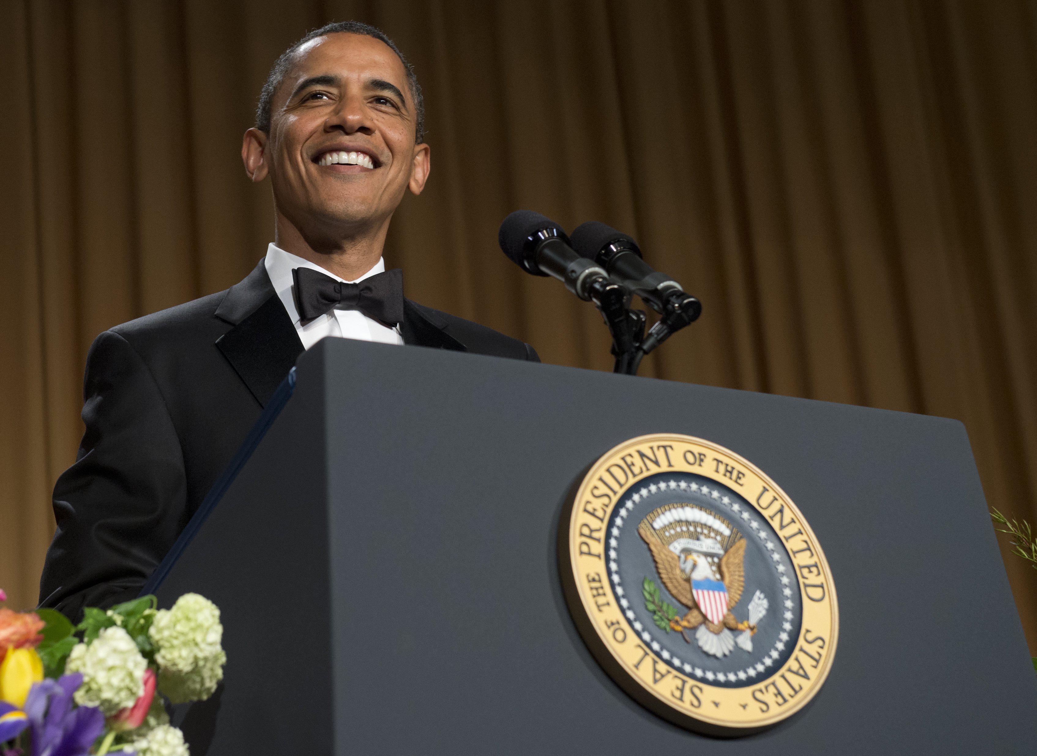 US President Barack Obama speaks during