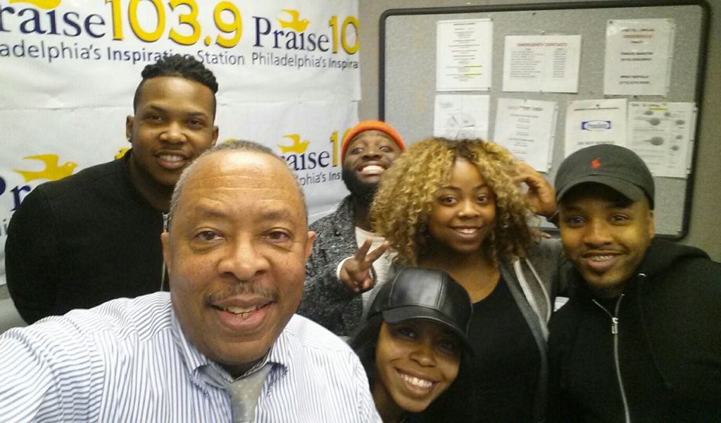 Livre at Praise 103.9 Philly in studio with Jerry Wells