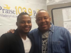 Todd Dulaney in Praise 103.9 Studio with Jerry Wells