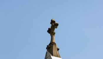Close-up of a cross on top of a building, Washington DC, USA