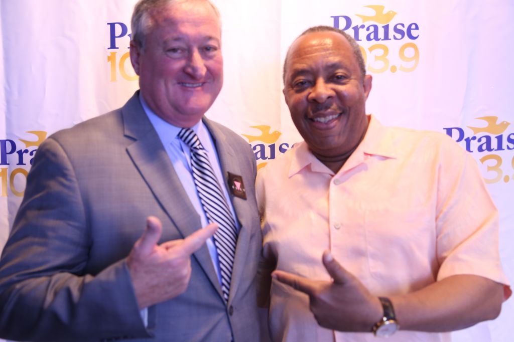 Jerry Wells with Mayor Kenney