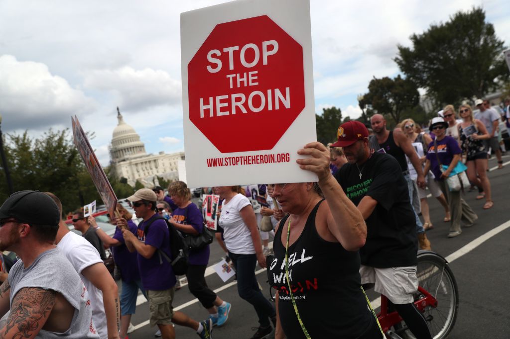 Activists March On Capitol Hill To Urge Congress To Approve Funding For Opioid Crisis