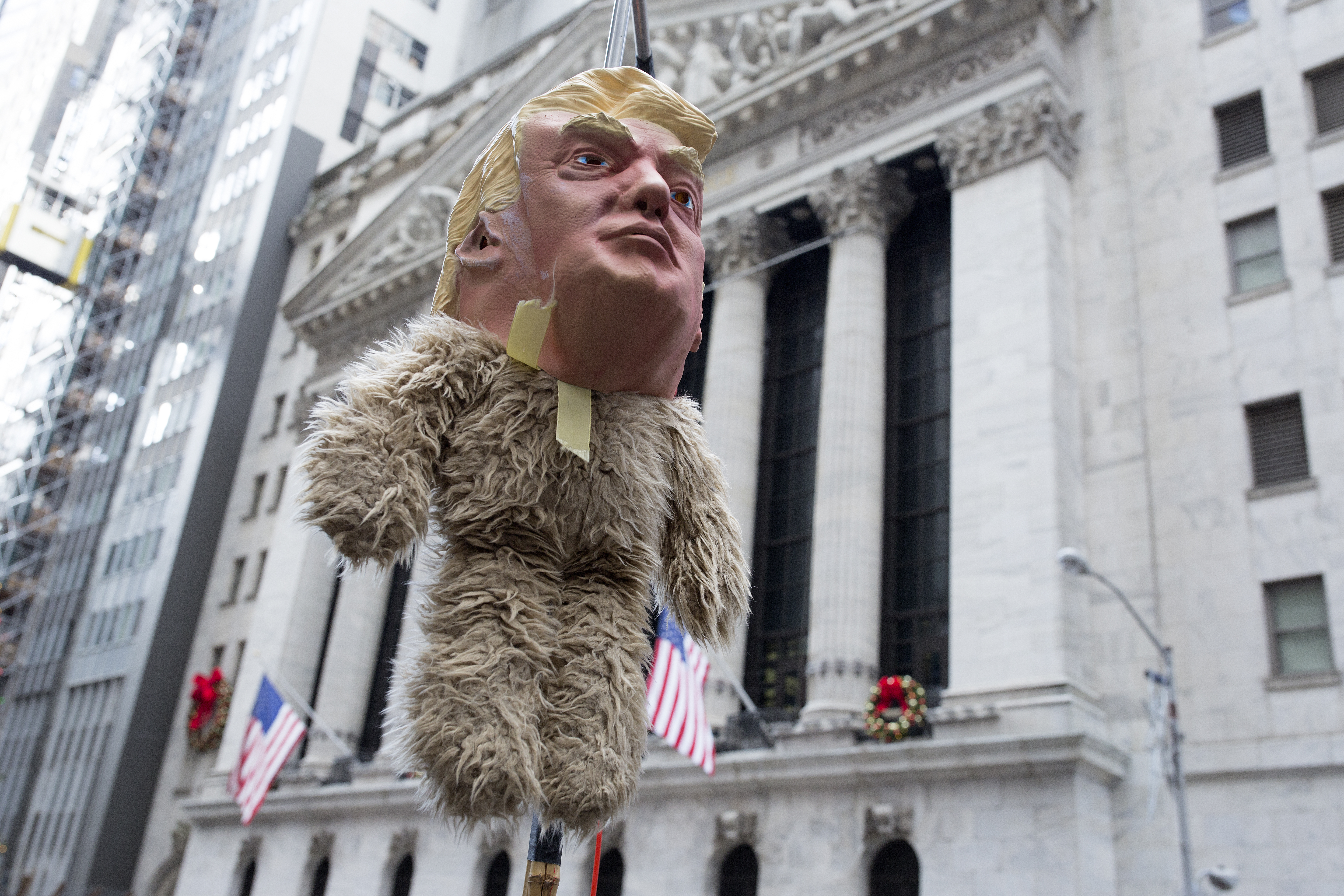 Demonstration at Wall street against the tax bill