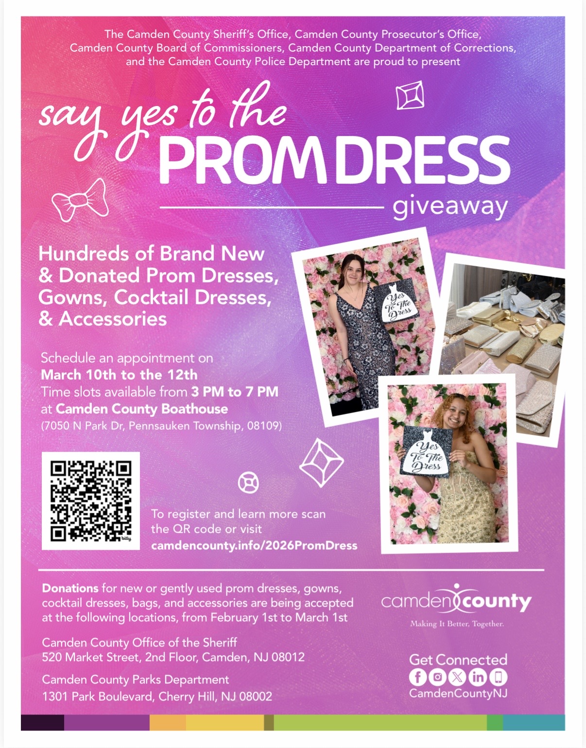 2026 Prom Dress Giveaway Flyer